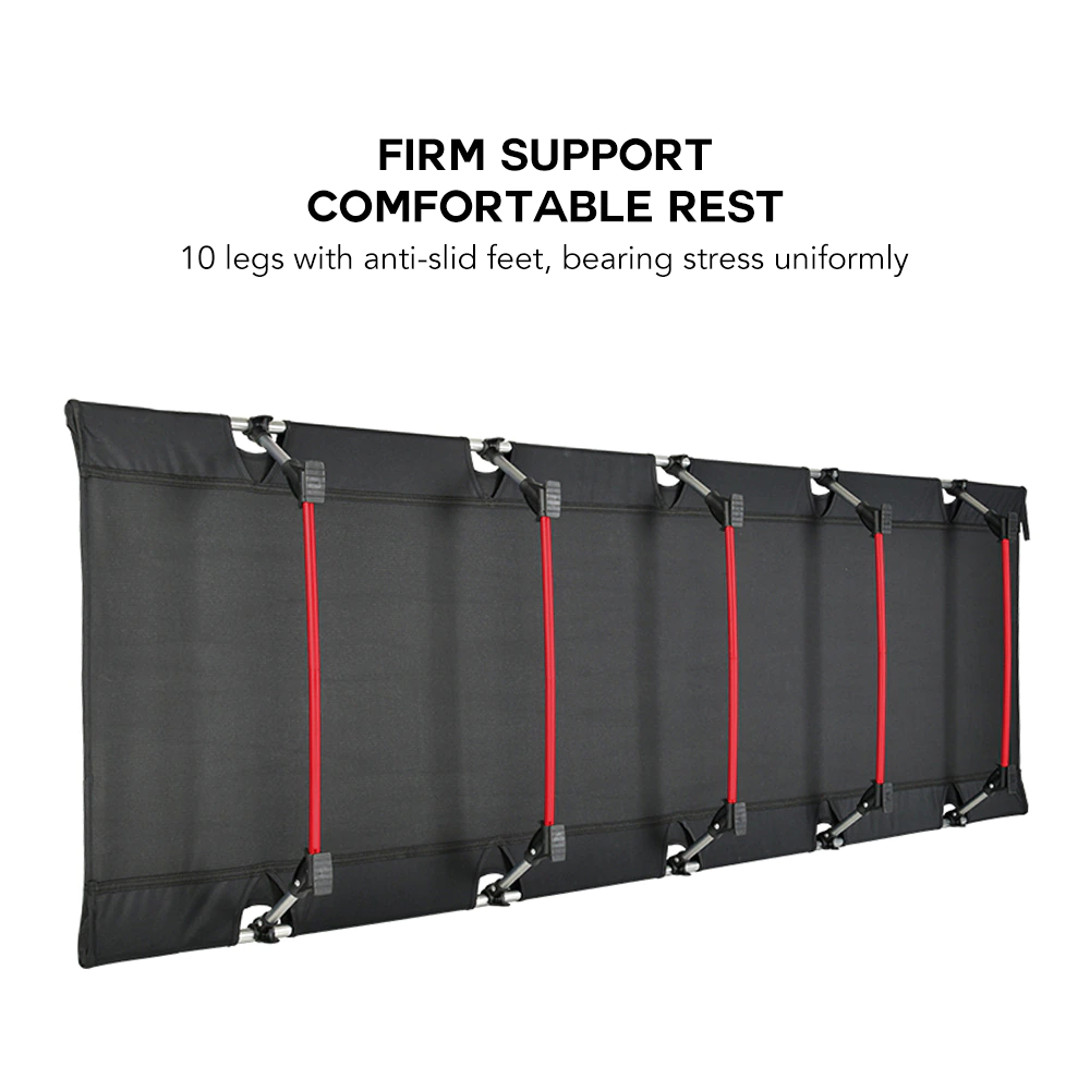 Cheap Goat Tents Portable Foldable Camping Cot Single Person Outdoor Folding Bed 330LB Bearing Weight Compact Outdoor Hiking Backpacking Picnic   